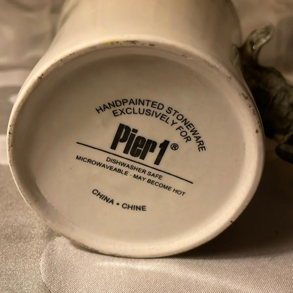 Elephant mug-hand painted for pier 1